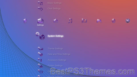 3D Web Ver. b Purple Icons Theme