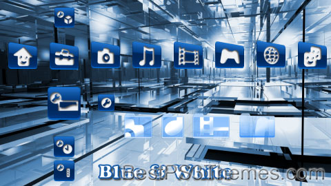 Blue & White Theme
