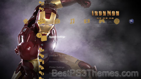 Iron Man (Standard Icons) Theme