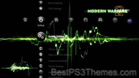 ps3 themes animated. Modern Warfare 2 PS3 Theme