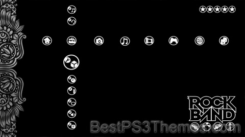 Rock Band Black & White Theme