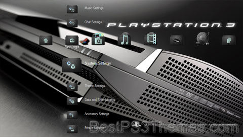 Sony PS3 BL@ACK Theme